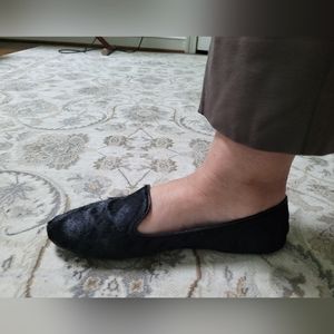 SAINT & LIBERTINE New York genuine calf hair flat